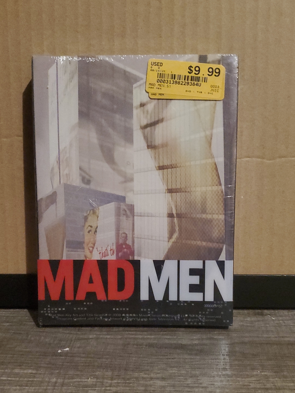 MadMen Season 1 DVD Box Set - Red, Black & White Cover